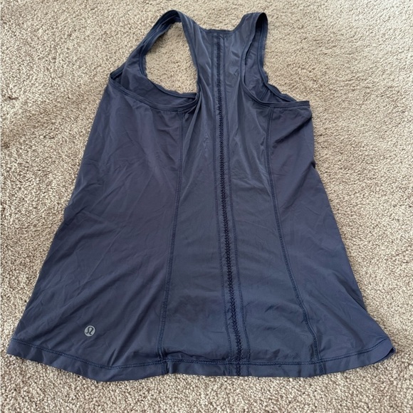 Lululemon- Charcoal Sculpt it Singlet Active Wear Work Out Tank Top - Picture 4 of 9